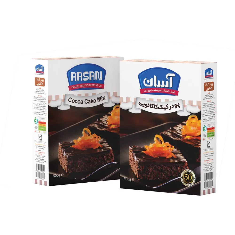 پودر کیک کاکائویی آسان 